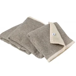 Toison d'Or Couverture 100% Laine Toison DOr 180 x 240 taupe naturel