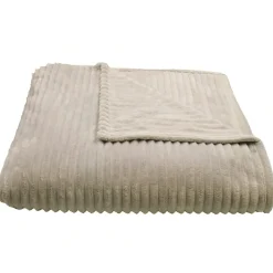 Linnea Couverture 100% polyester 240x260 cm microvelours DOLCE marron sable