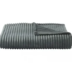 Linnea Couverture 100% polyester 220x240 cm microvelours DOLCE vert argile