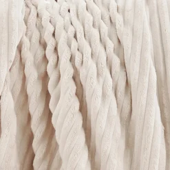 Linnea Couverture 100% polyester 240x260 cm microvelours DOLCE beige ivoire