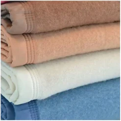Toison d'Or Couverture 100% Pure Laine Vierge Double face