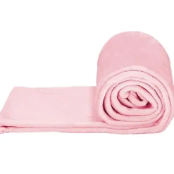 Springos Couverture - - Douillette 150x200 cm - Polyester 100% - Rose - 350 g/m²