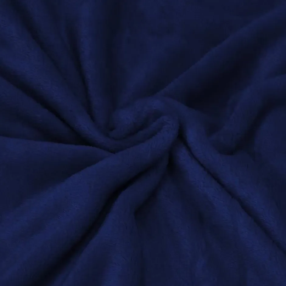 Springos Couverture - - 200x220 cm - Bleu royal - 100% polyester - Douce et chaude