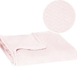 Springos Couverture - - Zigzag - 130 x 180 cm - Rose pastel - Douce et chaude Clearance