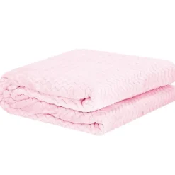 Springos Couverture - - Zigzag - 70 x 160 cm - Rose clair - Douce et chaude Sale