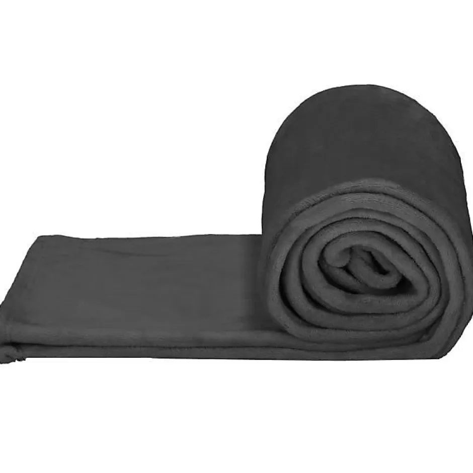 Springos Couverture Couvre-lit Salon 200x220 cm - Moelleux et Doux - Graphite