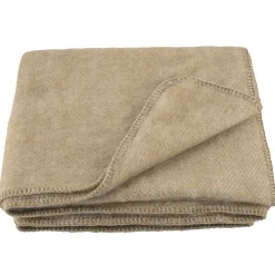 Linnea Couverture en laine mélangée 240x260 cm OSLOO beige lin
