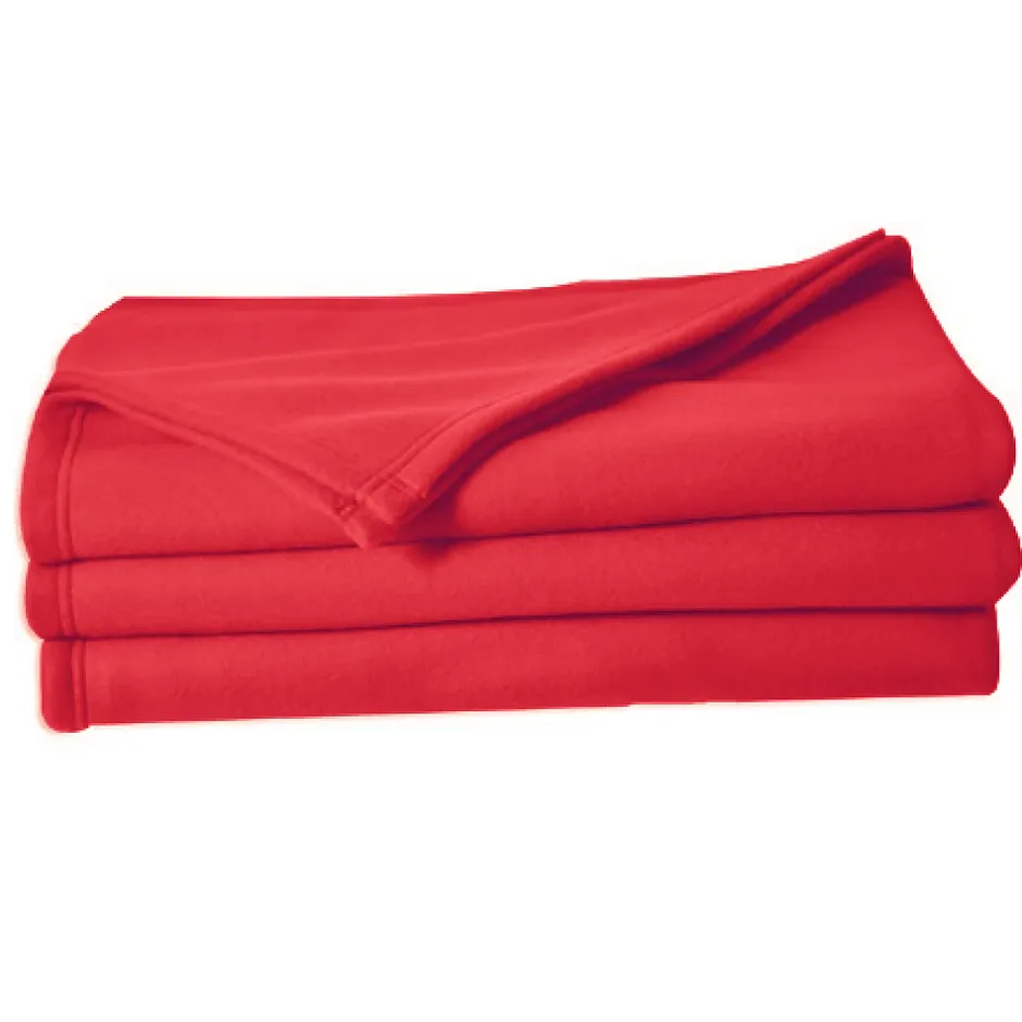 Couverture en polaire unie (240x260 cm - Rose foncé) Outlet