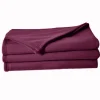 Couverture en polaire unie (240x260 cm - Prune) Hot