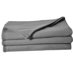 Couverture en polaire unie (180x220 cm - Argent) Best