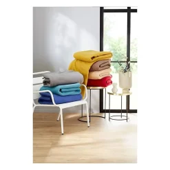 Poyet Motte Couverture en polaire unie (220x240 cm - Argent) Hot