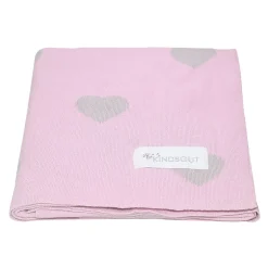 Kindsgut Couverture enfant cœurs 100 x 80 cm