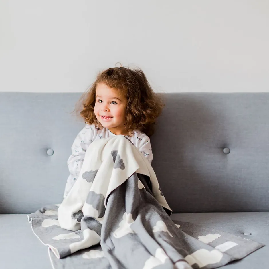 Kindsgut Couverture enfant nuages 100 x 80 cm Clearance