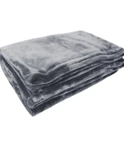 Toison d'Or Couverture microflanelle 220x240 cm gris