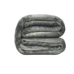 Toison d'Or Couverture microflanelle 220x240 cm gris