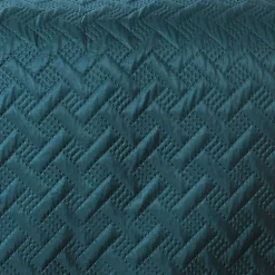 Linder Couverture molletonné surpiquage graphique (150x150 cm - Bleu Foncé) Clearance