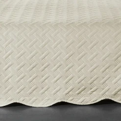 Linder Couverture molletonné surpiquage graphique (230x250 cm - Beige) Clearance
