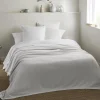 Couverture naturelle en 100% coton recyclé (180x240 cm - Gris Perle) Clearance