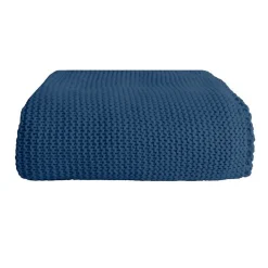 Sacasa Couverture plaid bleu saphir 130x170cm TRICOVA -