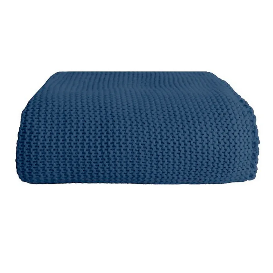 Sacasa Couverture plaid bleu saphir 130x170cm TRICOVA -