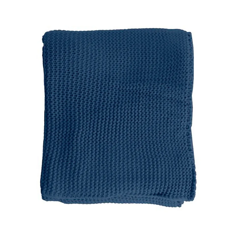 Sacasa Couverture plaid bleu saphir 130x170cm TRICOVA -