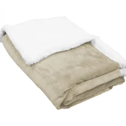 Monsieur Bébé Couverture, plaid polaire pour enfant 75 x 100 cm en flanelle et sherpa ultra doux - Bleu - Online
