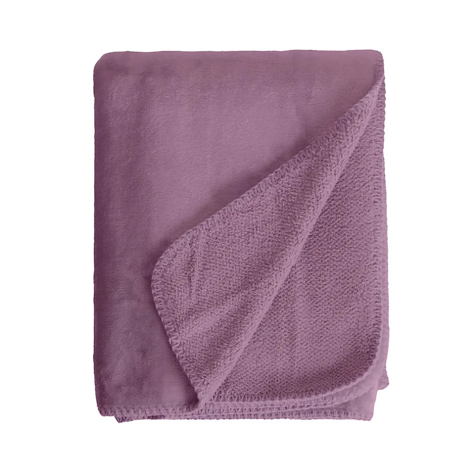 Sacasa Couverture plaid violette 130x170cm SMOOTHY -