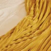 Toison d'Or Couverture polaire - - Effet côtelé 3D (180x240 cm - Jaune) Sale