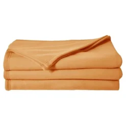 Poyet Motte Couverture polaire 210 x 230 cm miel