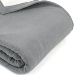 Linnea Couverture polaire luxe 180x220 cm 100% polyester 430g/m2 NARVIK Gris Acier