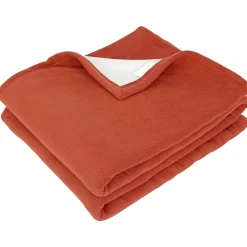 Linnea Couverture polaire luxe 180x220 cm NARVIK Gingembre/Naturel Sale