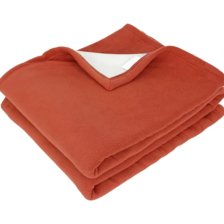 Linnea Couverture polaire luxe 180x220 cm NARVIK Gingembre/Naturel Sale