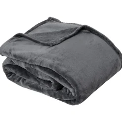 Linnea Couverture polaire microvelours 220x240 cm VELVET Gris Acier