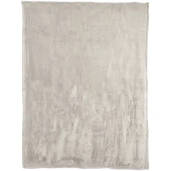 Linnea Couverture polaire microvelours 220x240 cm VELVET Gris Galet Best
