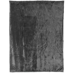 Linnea Couverture polaire microvelours 240x260 cm VELVET Gris Acier