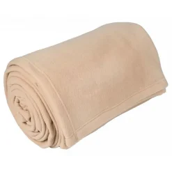 Toison d'Or Couverture polaire "Teddy Non feu - Norme NF EN ISO 12952" toutes dimensions - Teddy Sable - 180 x 240 cm
