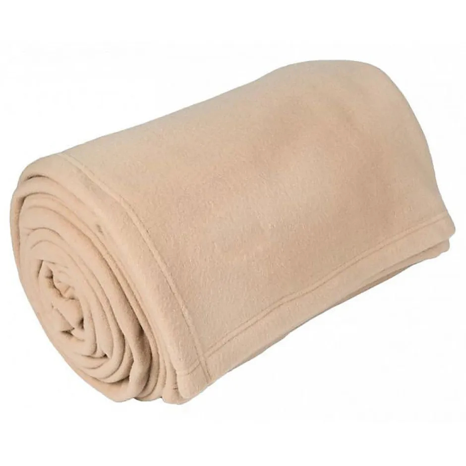 Toison d'Or Couverture polaire "Teddy Non feu - Norme NF EN ISO 12952" toutes dimensions - Teddy Sable - 180 x 240 cm