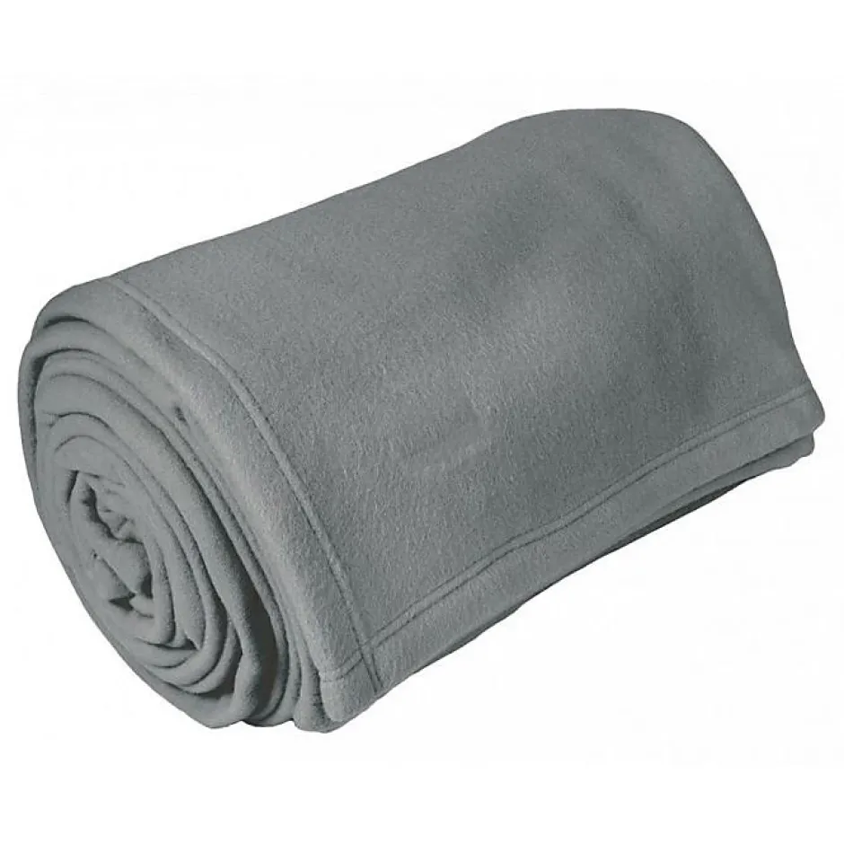 Toison d'Or Couverture polaire "Teddy Non feu - Norme NF EN ISO 12952" toutes dimensions - Teddy Acier - 240 x 300 cm