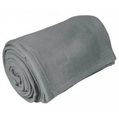 Toison d'Or Couverture polaire "Teddy Non feu - Norme NF EN ISO 12952" toutes dimensions - Teddy Acier - 240 x 260 cm