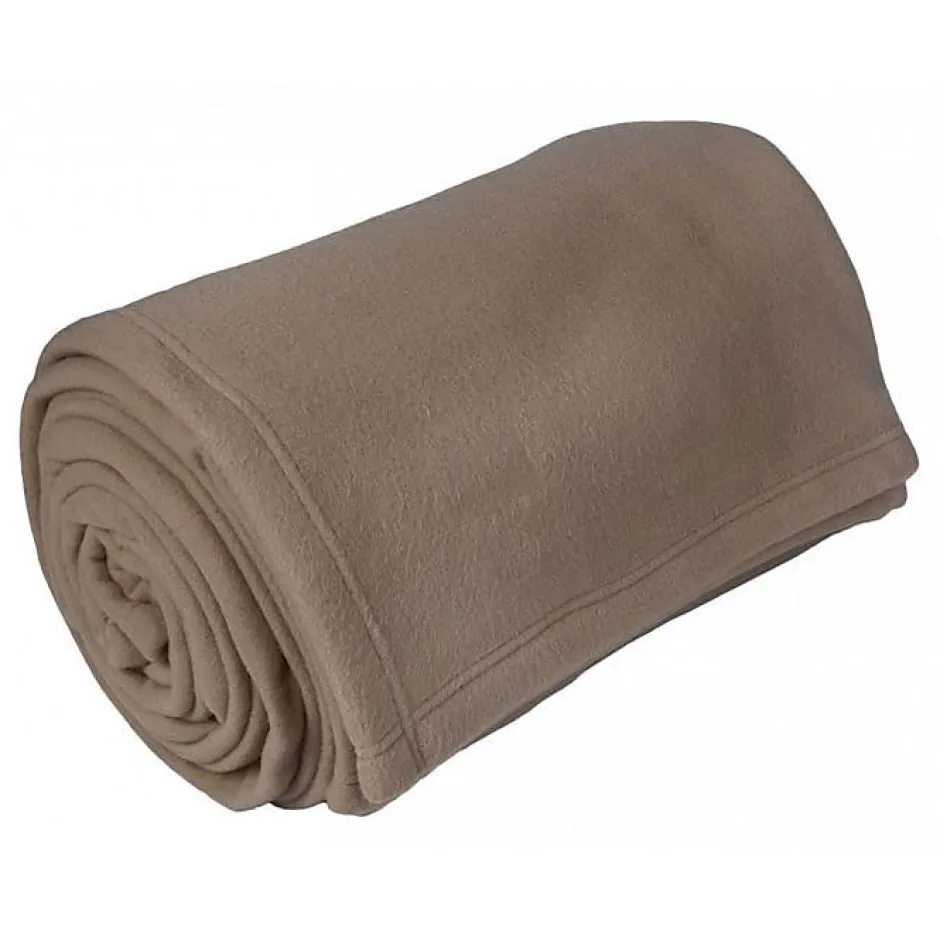 Toison d'Or Couverture polaire Toison dOr 240 x 300 cm Taupe non feu