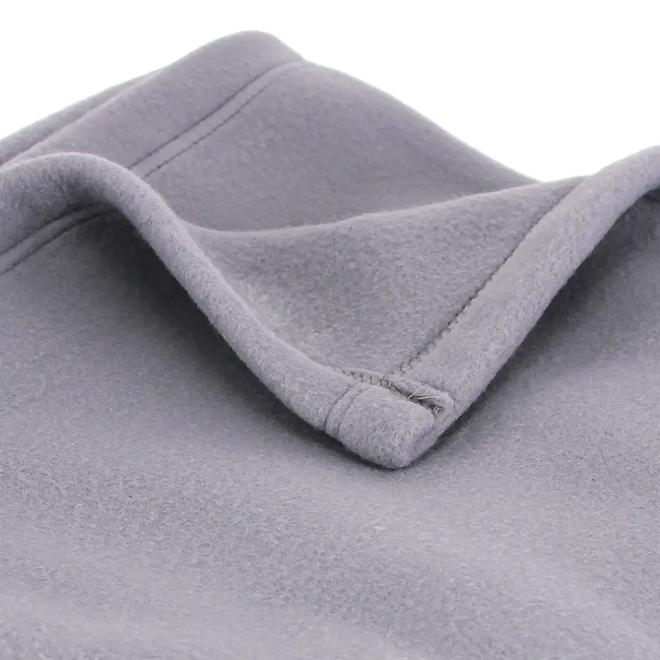 Linnea Couverture polaire 180x220 cm 100% Polyester 350g/m2 TEDDY Gris Acier