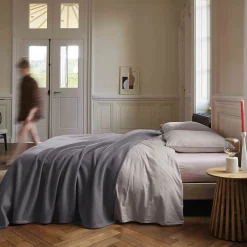 Linnea Couverture polaire 240x300 cm 100% Polyester 350g/m2 TEDDY Gris Acier