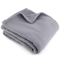 Linnea Couverture polaire 240x300 cm 100% Polyester 350g/m2 TEDDY Gris Acier