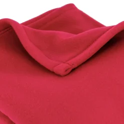 Linnea Couverture polaire 240x260 cm 100% Polyester 350g/m2 TEDDY Rouge Framboise Outlet