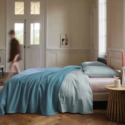 Linnea Couverture polaire 240x260 cm 100% Polyester 350g/m2 TEDDY bleu Lac