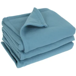 Linnea Couverture polaire 240x260 cm 100% Polyester 350g/m2 TEDDY bleu Lac