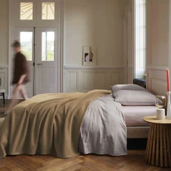 Linnea Couverture polaire 220x240 cm 100% Polyester 350g/m2 TEDDY Marron Sable