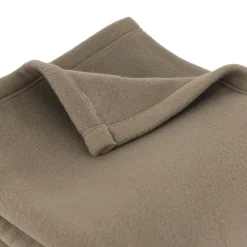 Linnea Couverture polaire 180x220 cm 100% Polyester 350g/m2 TEDDY Marron Taupe New