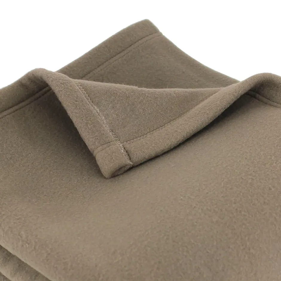Linnea Couverture polaire 180x220 cm 100% Polyester 350g/m2 TEDDY Marron Taupe New