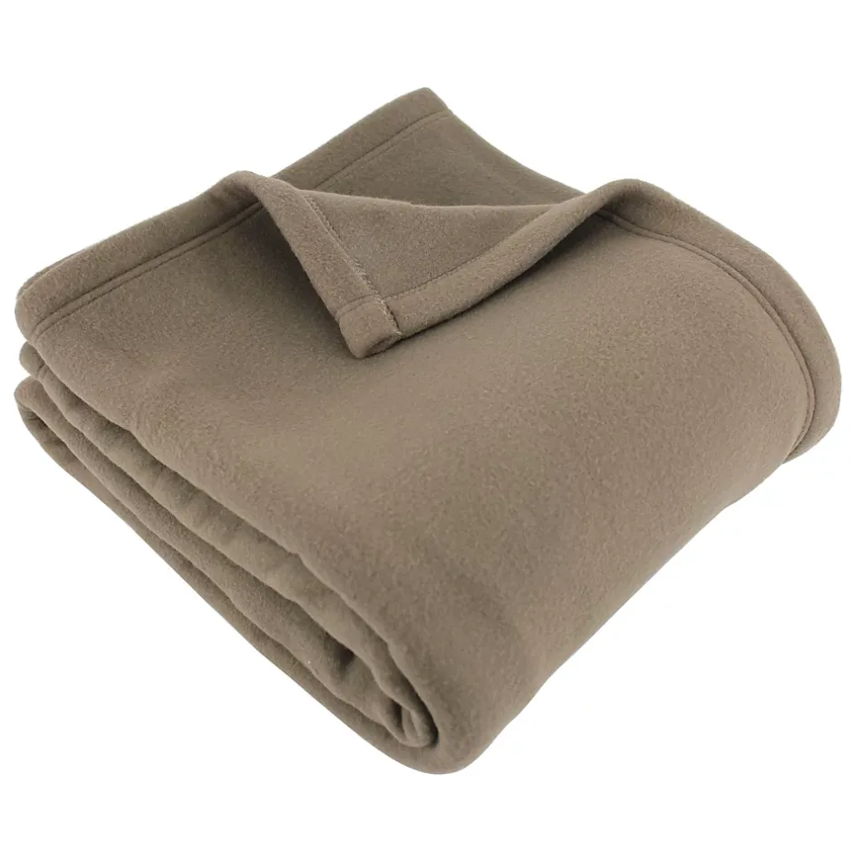 Linnea Couverture polaire 240x300 cm 100% Polyester 350g/m2 TEDDY Marron Taupe Best